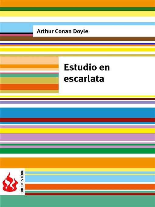 Title details for Estudio escarlata (low cost). Edición limitada by Arthur Conan Doyle - Available